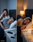 Customer holding her Duskbite night guard at home